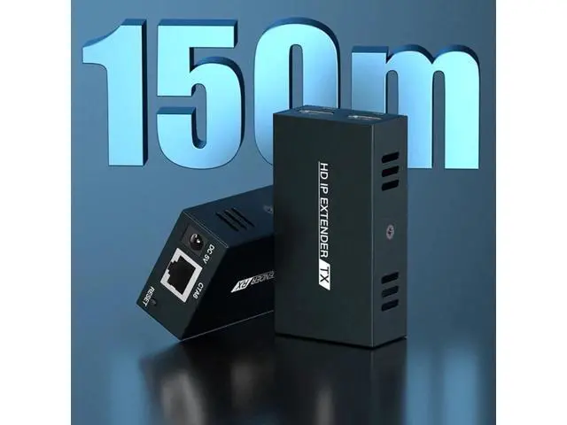 Alt view image 6 of 6 - (AU Plug)(1 RX only)150M HDMI Extender over IP By Single Cat5e/6 Cable 1080P HDMI IP Extender One to Multiple Monitors via Ethernet Switch for PC TV