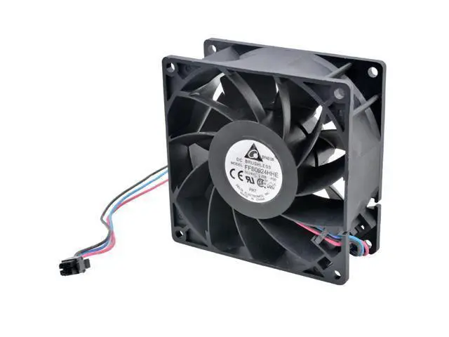 Alt view image 3 of 4 - FFB0924HHE-F00 9.2cm 92mm fan 92x92x38mm DC24V 0.27A 3 lines Cooling fan for inverter case