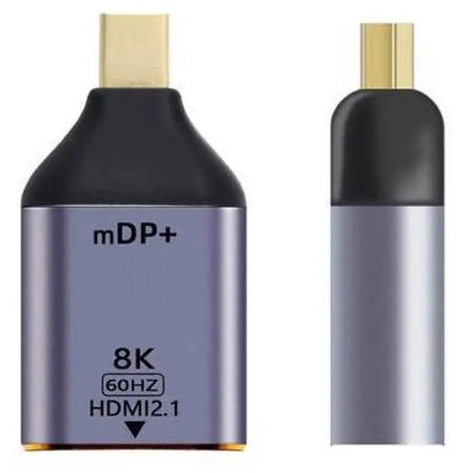 Main image of Mini DisplayPort 1.4 Source to HDTV 2.0 Display 8K 60hz UHD 4K Mini-DP to HDTV Male Monitor Adapter Connector