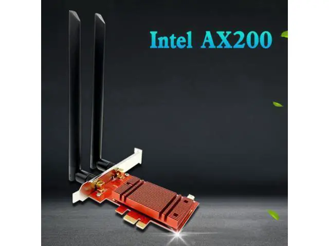 Alt view image 3 of 3 - AX200 WIFI6 5G Dual Band Gigabit PCIE Wireless Network Card 5.0 Bluetooth 3000M for Desktop Built In