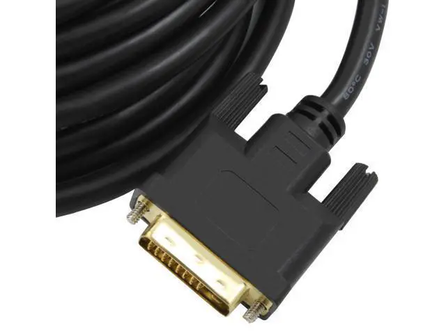 Alt view image 4 of 7 - 100% High Quality 32.8ft/10m DVI Cable DVI (24+1) Plug To DVI (24+1) Plug Male to Male 24k gold-plated connectors AV Cable For Computers