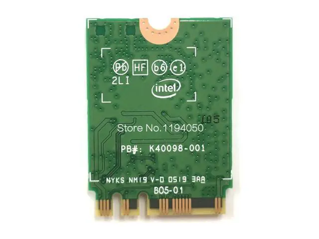 Alt view image 3 of 3 - For Intel AX200 Band 2400Mbps Wireless NGFF M.2 Bluetooth 5.0 Wifi Network Card 2.4G/5G 802.11ac/ax WIFI AX200NGW