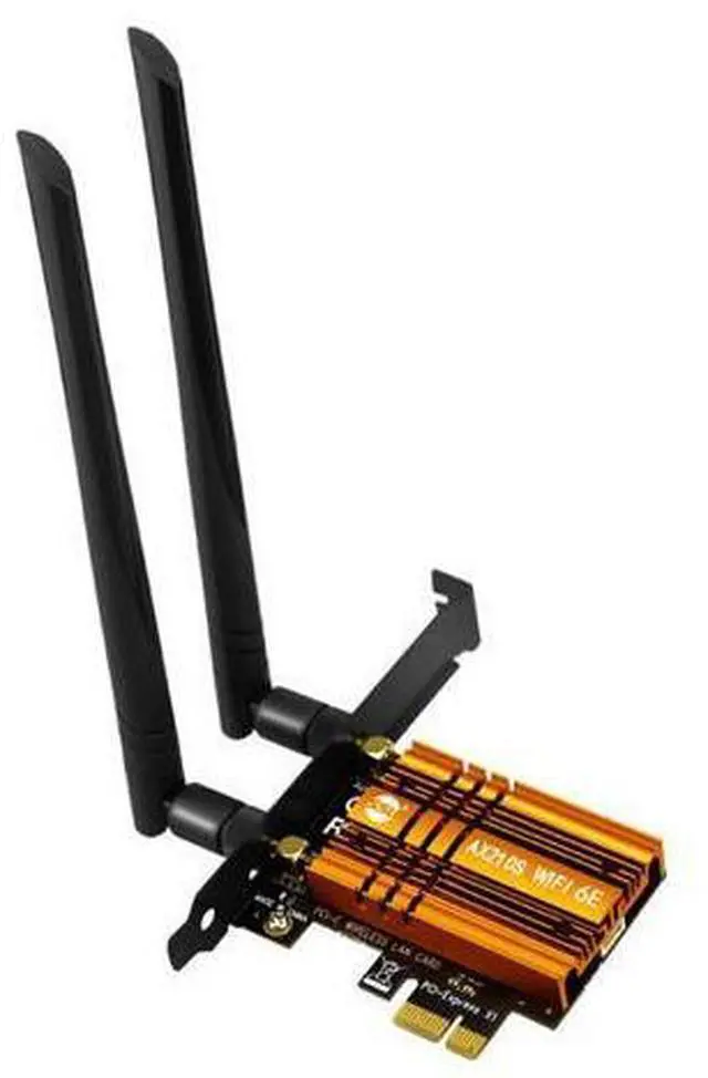 Main image of 5374M Tri Band Wireless Desktop PCIe Intel AX210 Card 802.11ax 2.4G/5G/6G Bluetooth5.2 PCI Express WiFi 6 E Adapter Network Card