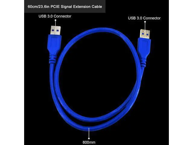 Alt view image 6 of 7 - PCI-E Riser for Bitcoin Litecoin ETH Coin Mining 6 PIN Powered PCIE Extension Cable GPU Riser Ethereum Mining ETH GPU Extension Cable PCIEX1 to PCIE X16 VER006C GPU Riser(Blue 6-PCS)