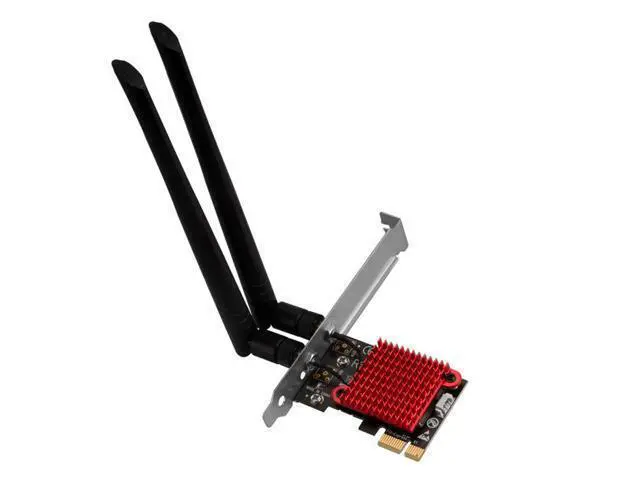 Alt view image 2 of 3 - WiFi 6 PCIE Wireless Adapter Tri band Intel AX210 Wireless Wi Fi 6E 802.11AX 5374M Desktop Network Card Bluetooth 5.2 Support 6G