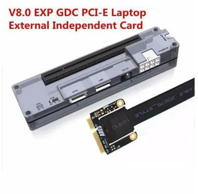 Main image of Quality V8.0 EXP GDC Laptop External Independent Video Card Dock W/Expresscard Data Line And 6 Pin/8 Pin Power Supply Cable