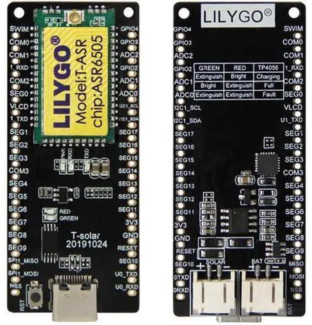 Main image of Solar Development Board ASR6505 Integrated SX1262Lora Module Solar Power Supply Interface (915MHz)