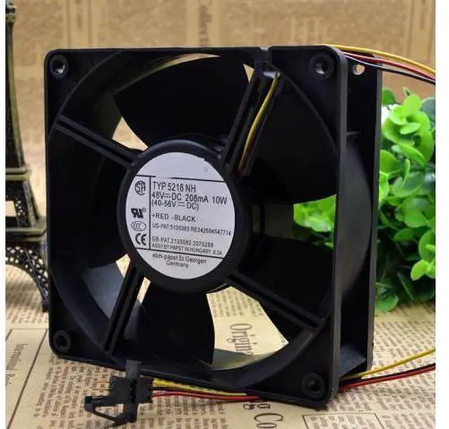 Main image of The 5218NH 48V 10W 208MA 3 wire heat dissipation fan