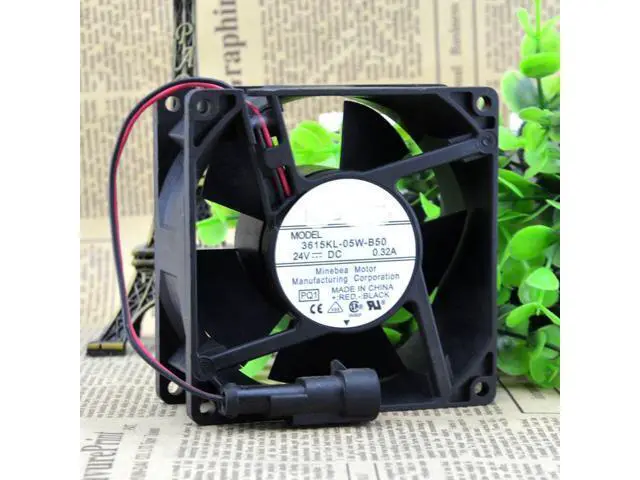 Alt view image 3 of 3 - 3615-KL-05W-B50 24V 0.32A 9038 2 wire fan