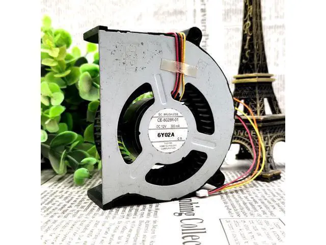 Alt view image 3 of 3 - The CE-8028R-01 12V 300MA 4 line radiator fan