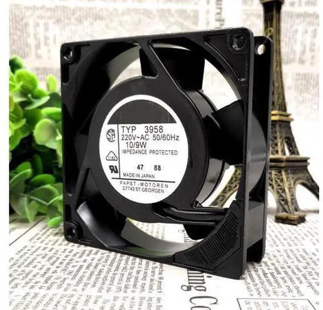 Main image of TYP 3958 230V 10/9W 90*90*25mm aluminum frame fan