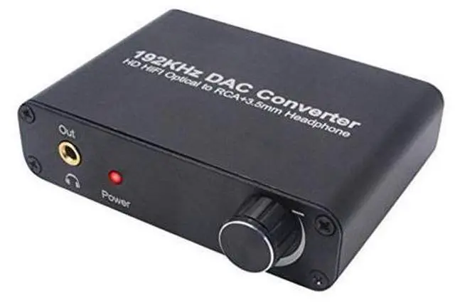 Main image of Digital to Analog Converter DAC Digital Optical Coaxial SPDIF Adapter With Volume Control Support Dolby AC-3/DTS 5.1CH Toslink to Analog Stereo L/R RCA 3.5mm Jack Audio Converter For HDTV PS3 PS4 DVD