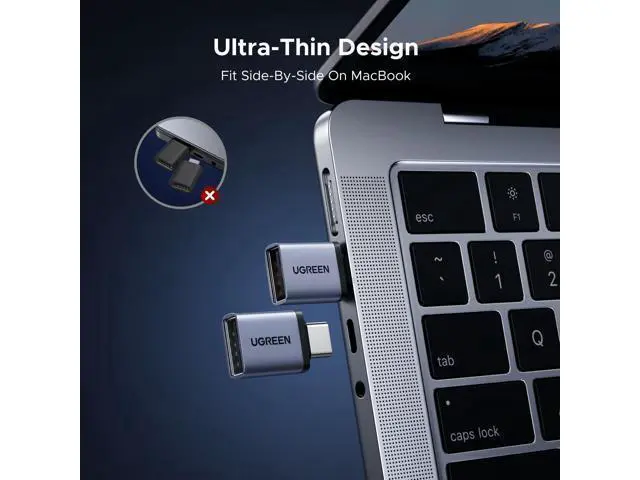 Alt view image 4 of 7 - USB C to USB Adapter 4 Pack, 10Gbps USBC Male to USB 3.2 Female Adapter, Type C USB C Adapter for MacBook Pro,iMac,iPhone 17 16 15 Pro Max,iPad Pro, Thunderbolt 4, Samsung,Space Gray