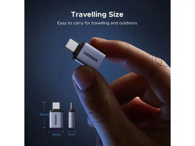 Alt view image 7 of 7 - USB C to USB Adapter 4 Pack, 10Gbps USBC Male to USB 3.2 Female Adapter, Type C USB C Adapter for MacBook Pro,iMac,iPhone 17 16 15 Pro Max,iPad Pro, Thunderbolt 4, Samsung,Space Gray