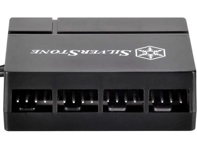 Alt view image 6 of 7 - SilverStone Technology Silverstone 8-Port PWM Fan Hub/Splitter for 4-Pin & 3-Pin Fans* in Black SST-CPF04-USA (Newest Version)