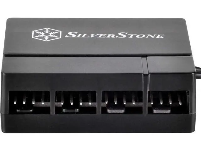 Alt view image 4 of 7 - SilverStone Technology Silverstone 8-Port PWM Fan Hub/Splitter for 4-Pin & 3-Pin Fans* in Black SST-CPF04-USA (Newest Version)