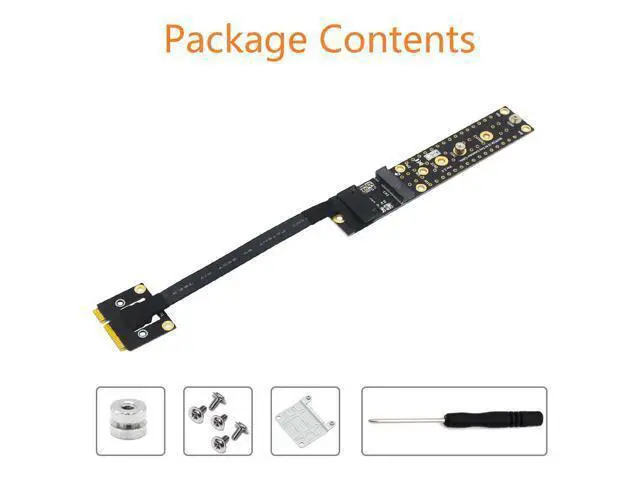 Alt view image 2 of 6 - 1 pcs Mini PCI-E Male To Key M Female Adapter Cable Mini PCI-Express to NVME NGFF M.2 Key M Riser Converter for PCI-E Tester Extender