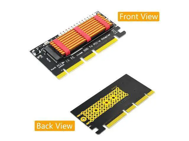 Alt view image 3 of 6 - M.2 NVMe SSD NGFF to PCIE Adapter M Key Riser Card PCI-e PCI Express GEN3 X4 X8 X16 2230-2280 PCIE to M2 Adapter for Chia Mining
