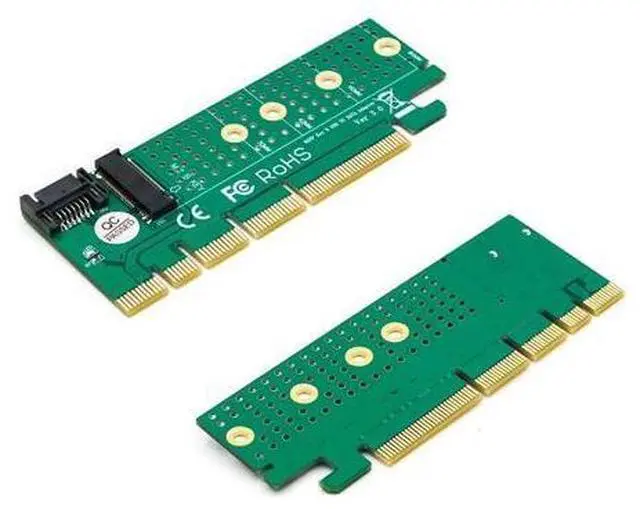Alt view image 2 of 6 - PCIE SSD Adapter M.2 NGFF SSD to PCI Express 3.0 Raiser B Key Interface Card Suppor 2230 2242 2260 2280 Size m.2 FULL SPEED good