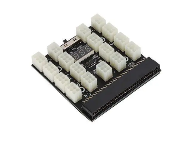 Alt view image 2 of 5 - Mining GPU/PSU Power Supply Board 1600W 12V 17x 6pin PCI E Mining Server Power Supply for for DPS 1200FB A/DPS 1200QB A/PS 2751 5Q/PS 2751 LF 1F/HSTSN PL12/DPS 700LB D/PS 2112