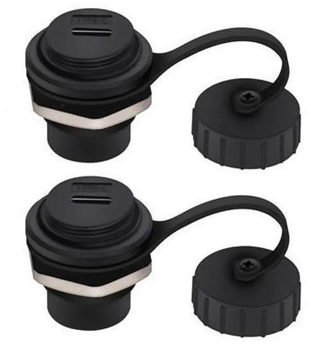 Main image of PENGLIN 2PACK USB 3.1 Type C Extension Coupler,Female to Female USB-C Feed Thru Converter Adapter Panel Mount DIY Jack with Dust Cover