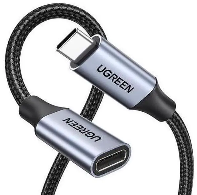 Main image of UGREEN USB C Extension 10Gbps USB 3.2, USB-C Extension Cable 100W/4K 60Hz Compatible with iPhone 16/15, M3 MacBook Pro/Air, iPad Air 2024, Galaxy S24 Ultra Switch Consoles etc. (Grey, 1 m)
