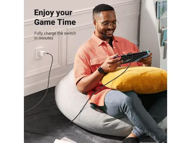 Alt view image 4 of 7 - UGREEN USB C Extension 10Gbps USB 3.2, USB-C Extension Cable 100W/4K 60Hz Compatible with iPhone 16/15, M3 MacBook Pro/Air, iPad Air 2024, Galaxy S24 Ultra Switch Consoles etc. (Grey, 1 m)