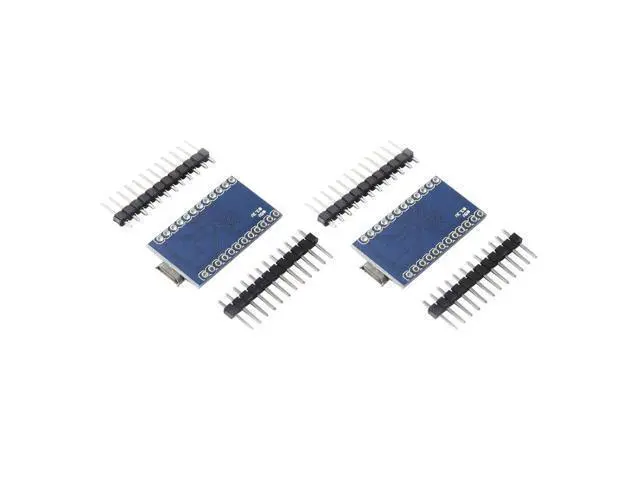Alt view image 2 of 5 - DEVMO 2PCS Pro Micro ATmega32U4 5V 16MHz Micro-USB Development Module Board with 2 Row pin Header Compatible ard-uino Leonardo Replace ATmega328 Pro Mini
