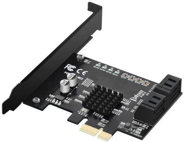 Main image of PCIe SATA Card 4 Ports,6 Gbps SATA 3.0 PCIe Card,PCIe to SATA Controller Expansion Card,SATA 3.0 Non-Raid,Can be Use as System Boot Disk,Support SSD/HDD Hard Disk