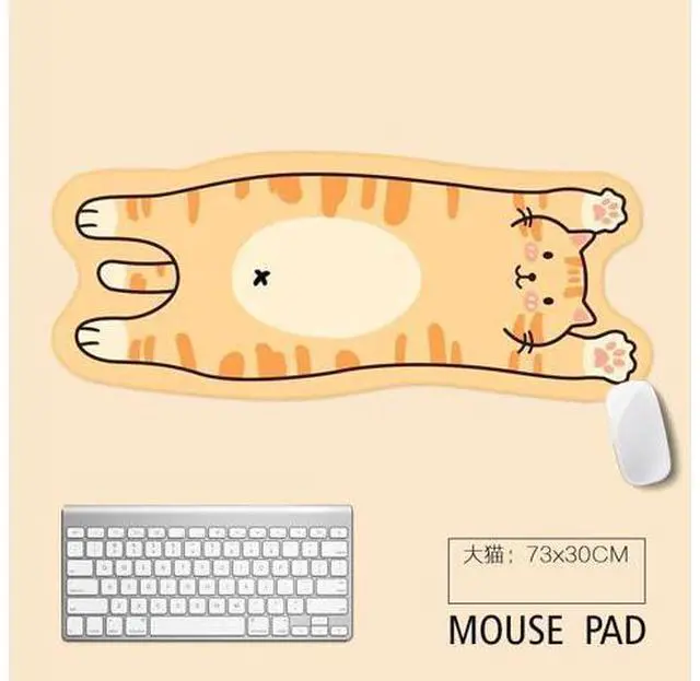 Main image of Lovely Animal Mouse Pad Kawaii Bear Large Mouse Pad Big Computer Gaming Mouse Pad Non-slip Natural Rubber Gaming Mouse Pad(Big cat)