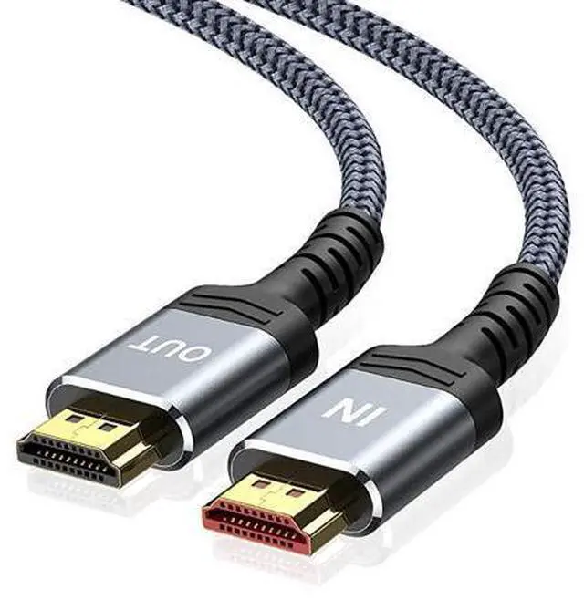 Main image of 4K Short HDMI Cable, 1.5FT High Speed 18Gbps HDMI 2.0 Braided Cord-Supports (4K 60Hz HDR,Video 4K 2160p 1080p 3D HDCP 2.2 ARC-Compatible with Ethernet PS4/3 4K Monitor Projector ect