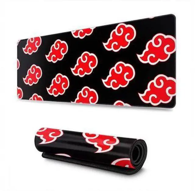 Main image of Gaming Mouse Pad Large for Japanese Anime Akatsuki Itachi Uchiha Mouse pad Smooth Surface Stitched Edges Ultra Thick Anti-Slip Rubber Base Soft Cloth for Gamer Office Home 31.5" x 11.8" x 0.12"