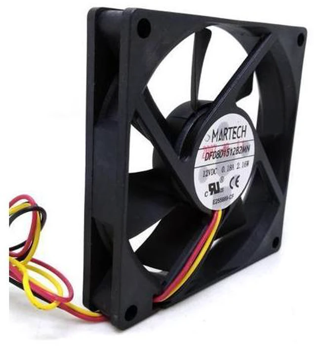 Main image of 12v FAN DF0801512B2MN 8015 Cabinet Power Supply Silent 8cm Computer CPU Radiator High-wind Measurement Speed Fan
