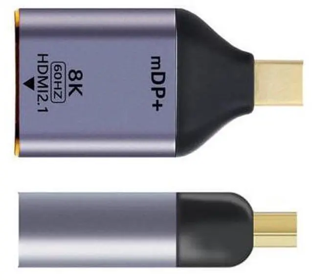 Main image of 8K 60hz UHD 4K Mini-DP to HDMI Male Monitor Adapter Connector Mini DisplayPort 1.4 Source to HDMI 2.0
