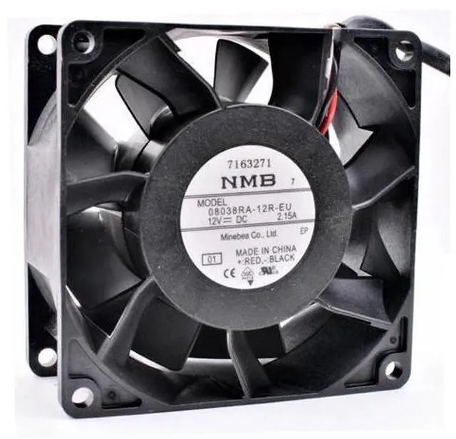 Main image of 08038RA-12R-EU 8cm 8038 12V 2.15A 4 line waterproof large air volume server cooling fan