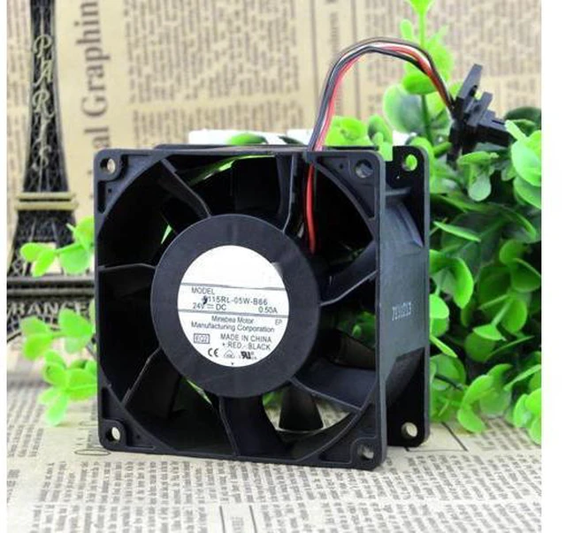 Main image of 3115RL-05W-B66 18.5KW DC24V 0.50A 4-wire inverter fan