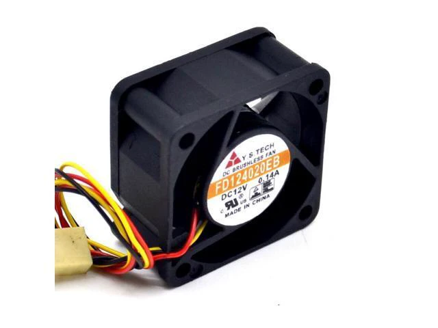 Alt view image 4 of 6 - 1pcs FD124020EB 4020 40mm 12V super durable double ball bearing cooling fan 40*40*20mm