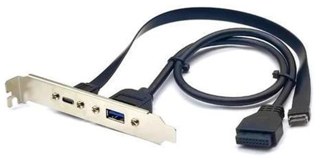 Main image of USB3.2 Front Panel Header Type E to USB C Female Extension Cable High Speed Data Transmission and Power Supply