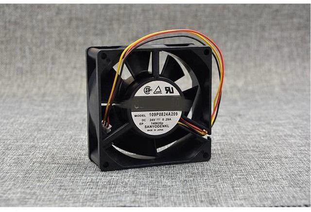 Alt view image 3 of 3 - 109P0824A209 24V 0.29A 8032 8cm inverter chassis power supply fan