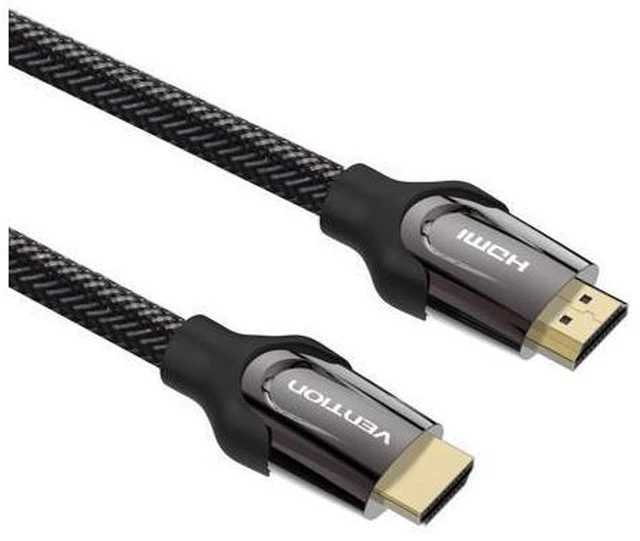 Alt view image 5 of 7 - HDMI 2.0 Cable, VENTION High Speed HDMI 2.0 4K Ultra HD Silver Cable Supports Ethernet, Xbox Play Station, PS3, PS4, PC, TV (2m/6.5ft, Black)