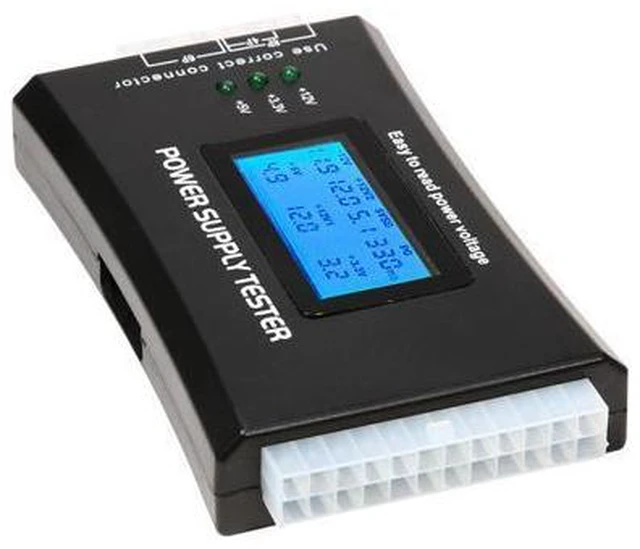Alt view image 4 of 6 - New Digital LCD PC Computer Power Supply Tester 20/24 Pin 4 PSU ATX SATA HDD Testers