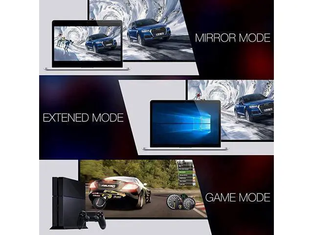 Alt view image 7 of 7 - DisplayPort to HDMI Cable 10Ft 4K UHD Nylon Braided GoldPlated DPtoHDMI Unidirectional Cord DP to HDMI Male Chords Display Port to HDTV Monitor Video Cable DP Ports to HDMI Ports Connector