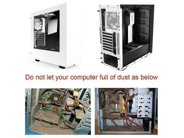 Alt view image 6 of 6 - 20 Pieces PCI Slot Cover Hard Steel Dust Filter Blanking Plate, Vented Slot Covers for Computer Cases with 20 Screws