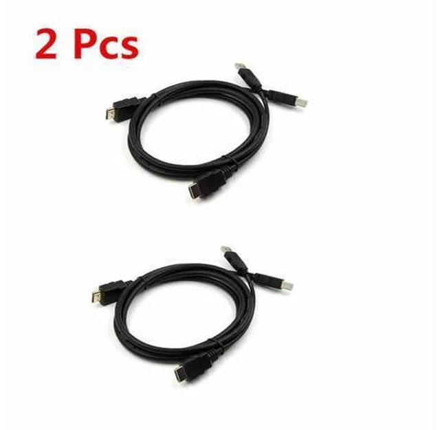 Alt view image 2 of 5 - 2 Pcs New High Quality 1.5m USB KVM Cable + USB KVM Cable KVM Switch Dedicated 4K@60Hz 18 Gbp