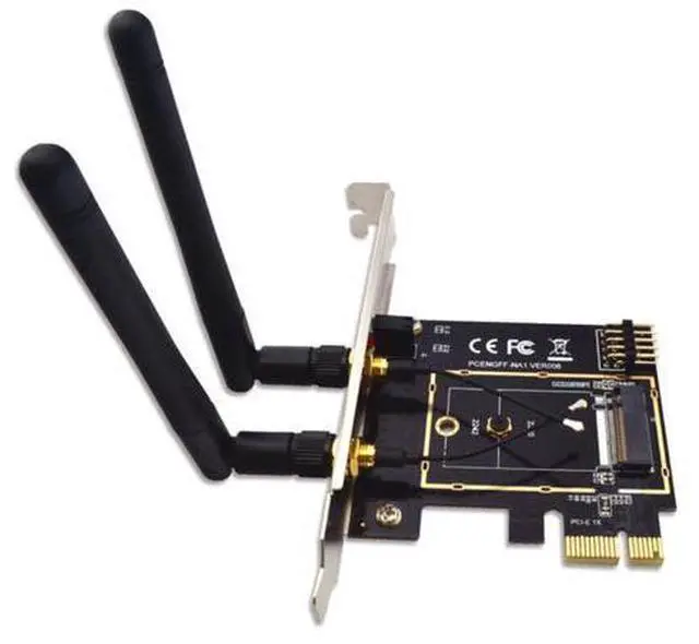 Main image of M.2 NGFF Key A A+E to Mini PCI-E Adapter Wireless WiFi Bluetooth Network Card Converter PCI-Express 1X M2 NGFF Support 2230 2242