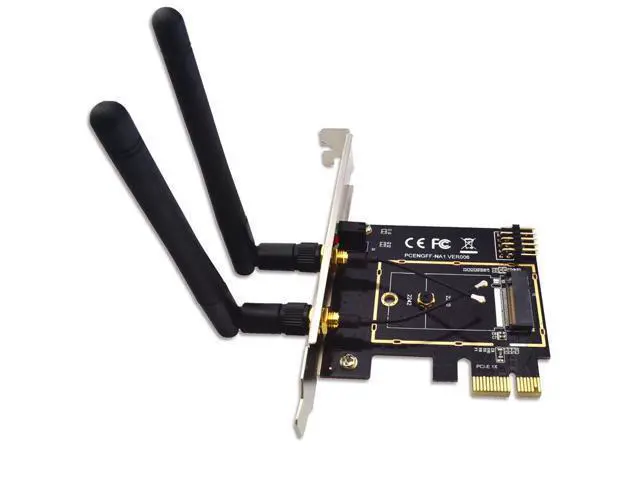 Alt view image 3 of 3 - M.2 NGFF Key A A+E to Mini PCI-E Adapter Wireless WiFi Bluetooth Network Card Converter PCI-Express 1X M2 NGFF Support 2230 2242