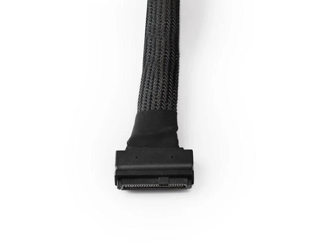 Alt view image 4 of 6 - SAS SFF-8639 to SFF-8639 U.2 Extension Cable SFF8639 to SFF8639 68Pin Male to Female 8639 to 8639 Data Cable PCI-E4.0 Full Speed