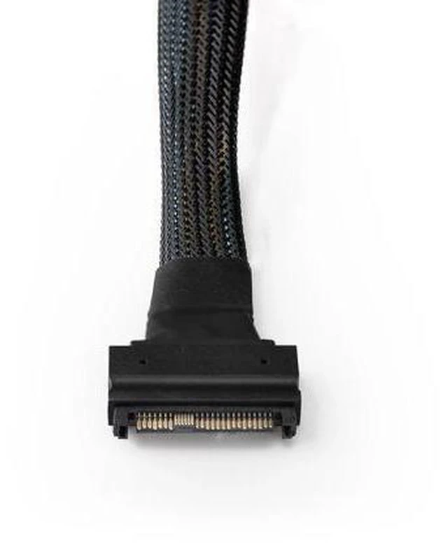 Alt view image 5 of 6 - SAS SFF-8639 to SFF-8639 U.2 Extension Cable SFF8639 to SFF8639 68Pin Male to Female 8639 to 8639 Data Cable PCI-E4.0 Full Speed