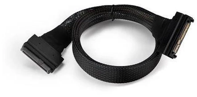 Alt view image 6 of 6 - SAS SFF-8639 to SFF-8639 U.2 Extension Cable SFF8639 to SFF8639 68Pin Male to Female 8639 to 8639 Data Cable PCI-E4.0 Full Speed