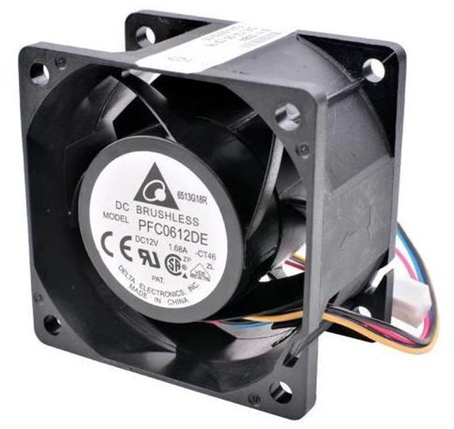 Alt view image 4 of 4 - PFC0612DE 6cm 60mm fan 6038 60mm fan DC12V 1.68A 4-wire PWM server power large air volume cooling fan